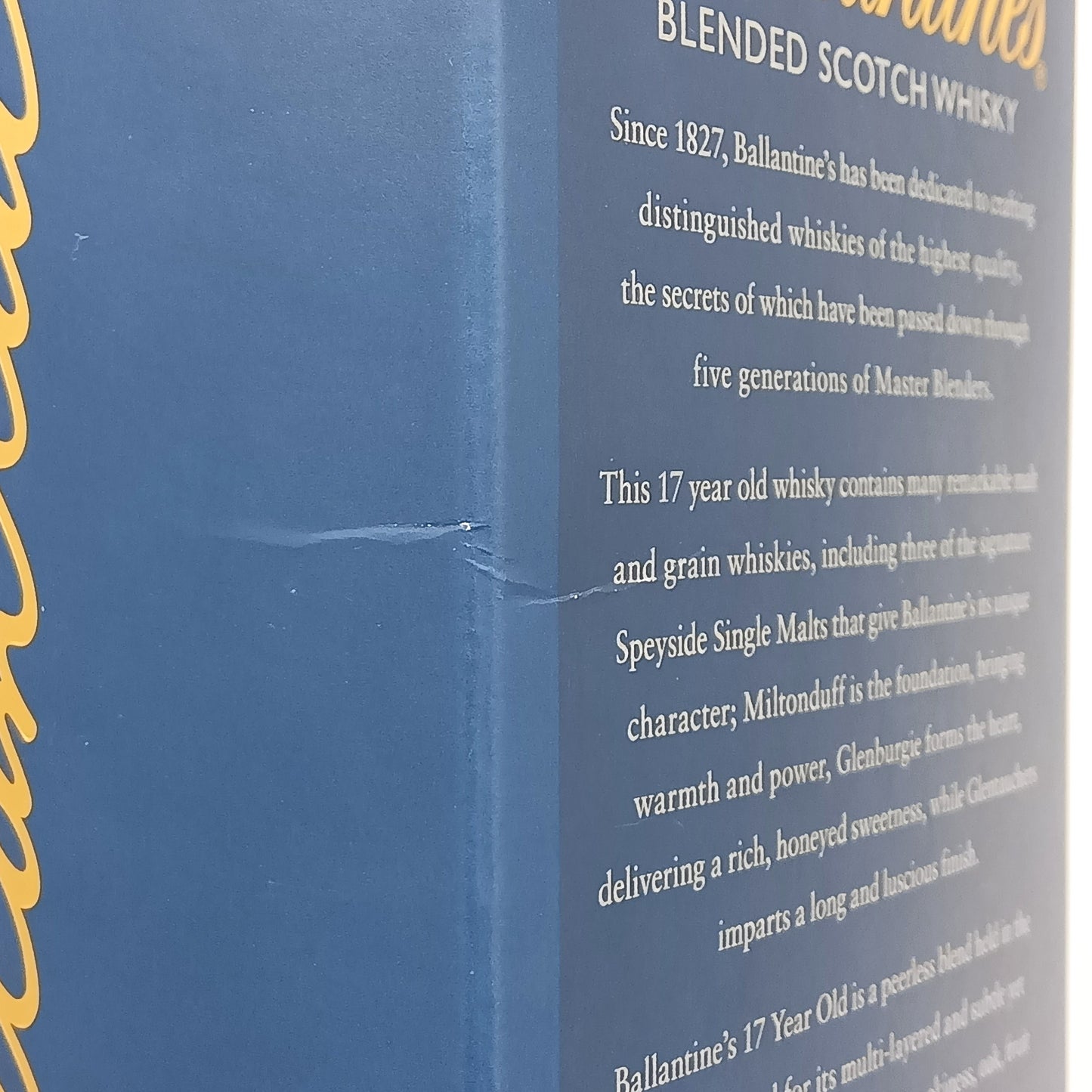 バランタイン Ballantine’s 17年 ブレンデッド スコッチウイスキー 40% 700ml 箱付き ※難有（1）