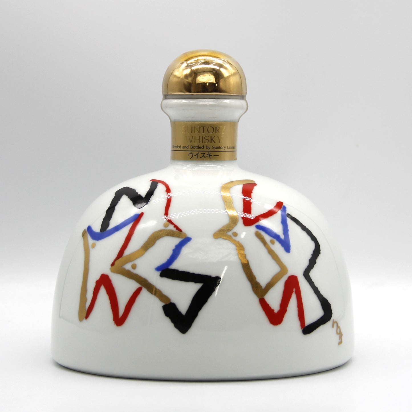サントリー ウイスキー SUNTORY WHISKY 創業90周年記念 平成元年 佐治敬三 陶器ボトル 43% 720ml 箱付き