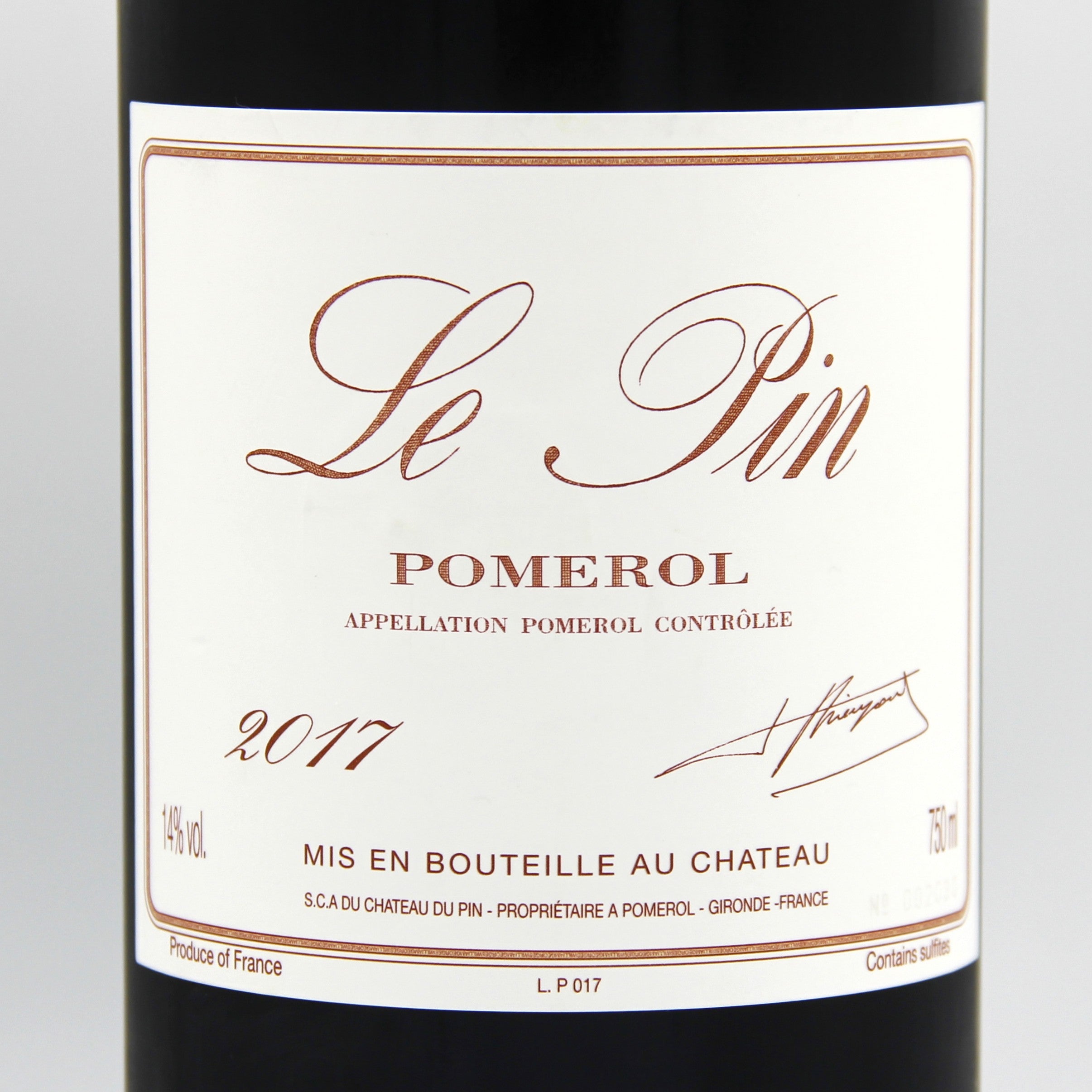 シャトー ル パン 2017 赤ワイン 14% 750ml ( Chateau Le Pin 2017