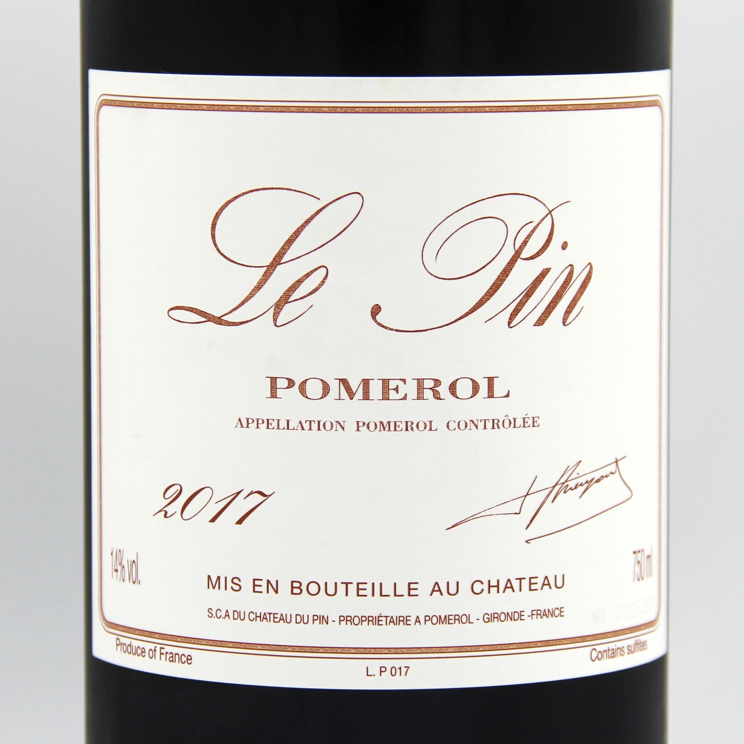 シャトー ル パン 2017 赤ワイン 14% 750ml ( Chateau Le Pin 2017 )