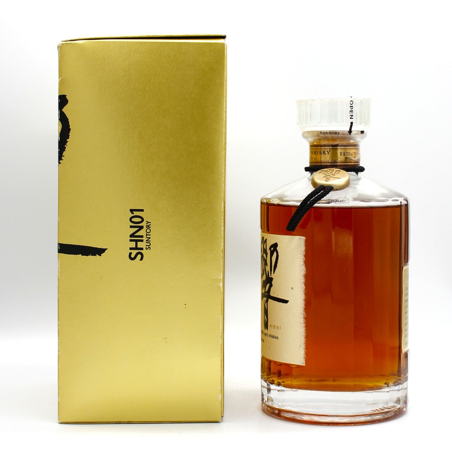 サントリー ウイスキー 響 旧ラベル クリアキャップ 43% 700ml 箱付き (3)