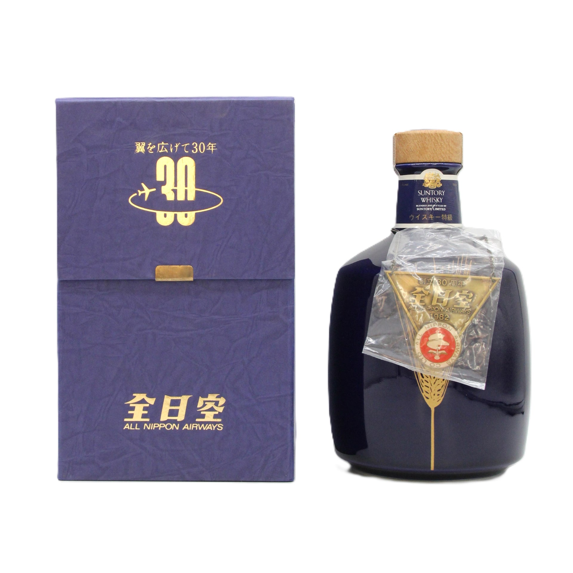 サントリー ウイスキー 全日空30周年1982記念 陶器ボトル 43% 760ml 箱 