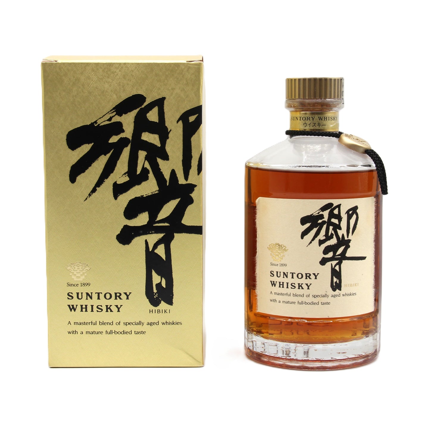 サントリー ウイスキー 響 旧ラベル 裏ゴールド 金キャップ 金花 43% 700ml 箱付き