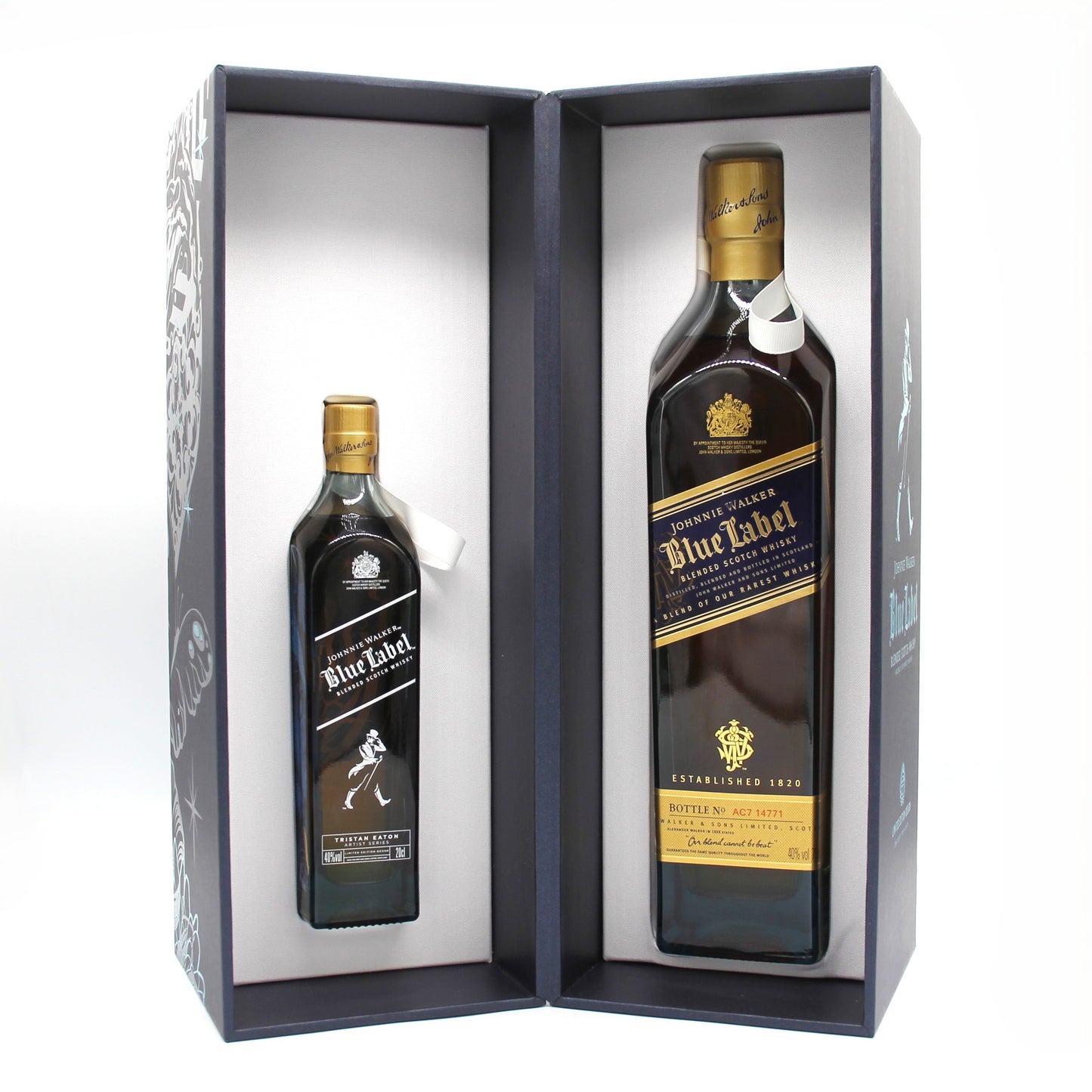 ジョニーウォーカー ブルーラベル by トリスタン イートン スコッチ ウイスキー 40% 750ml 200ml 2本セット 箱付き