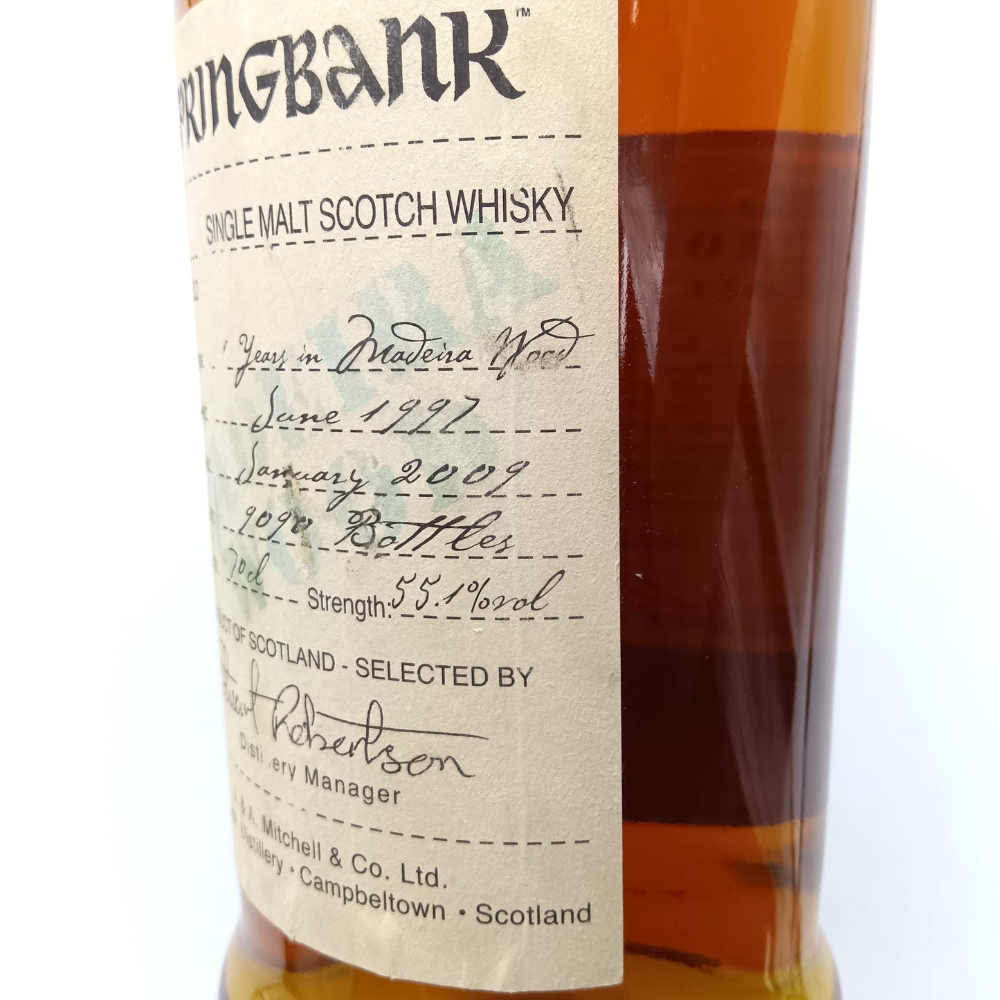 SPRINGBANK スプリングバンク 11年 Madeira Wood 1997-2009 シングルモルト スコッチ ウイスキー  55.1% 700ml 箱無し