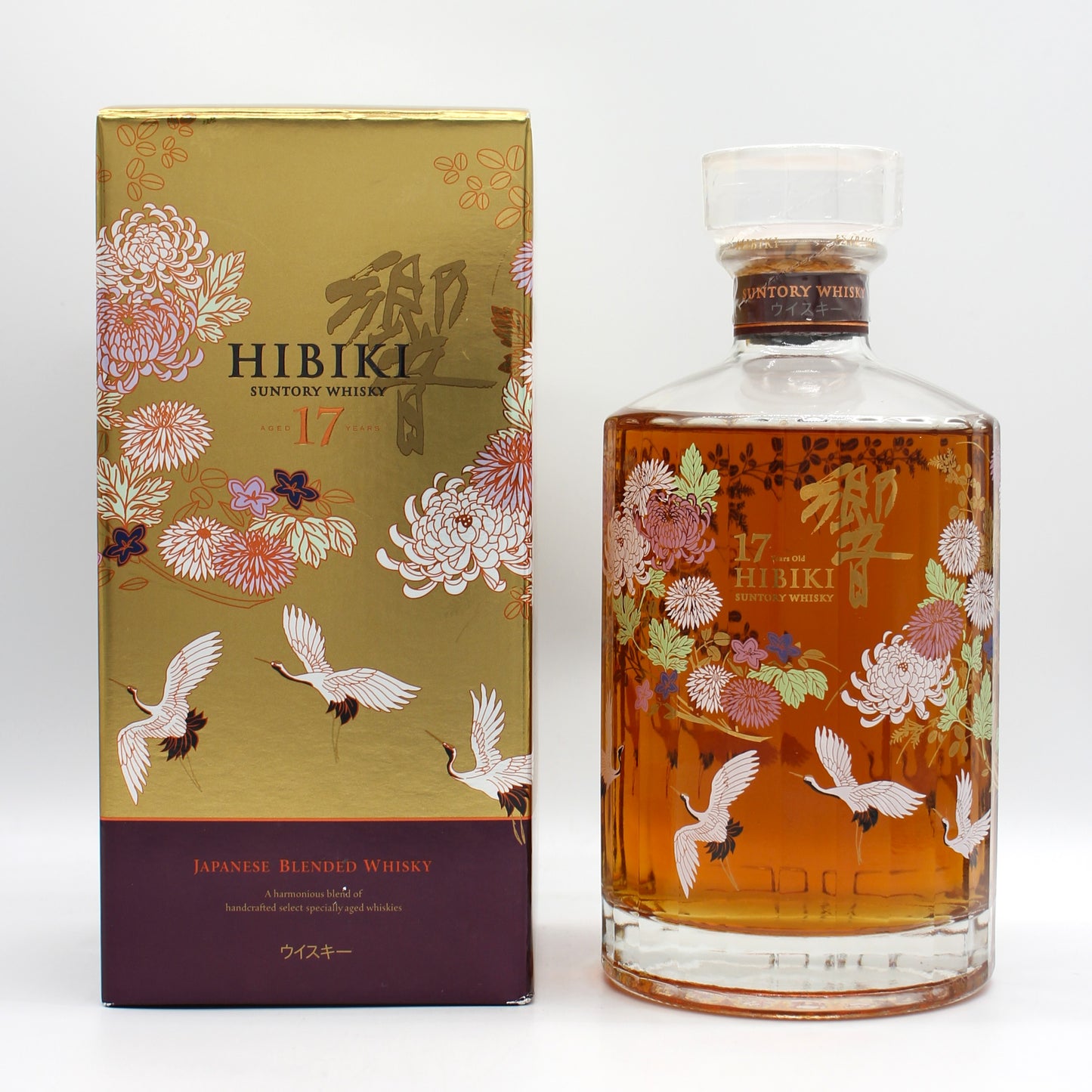 サントリー ウイスキー 響17年 意匠ボトル 花鳥風月 43% 700ml 箱付き ※箱難有