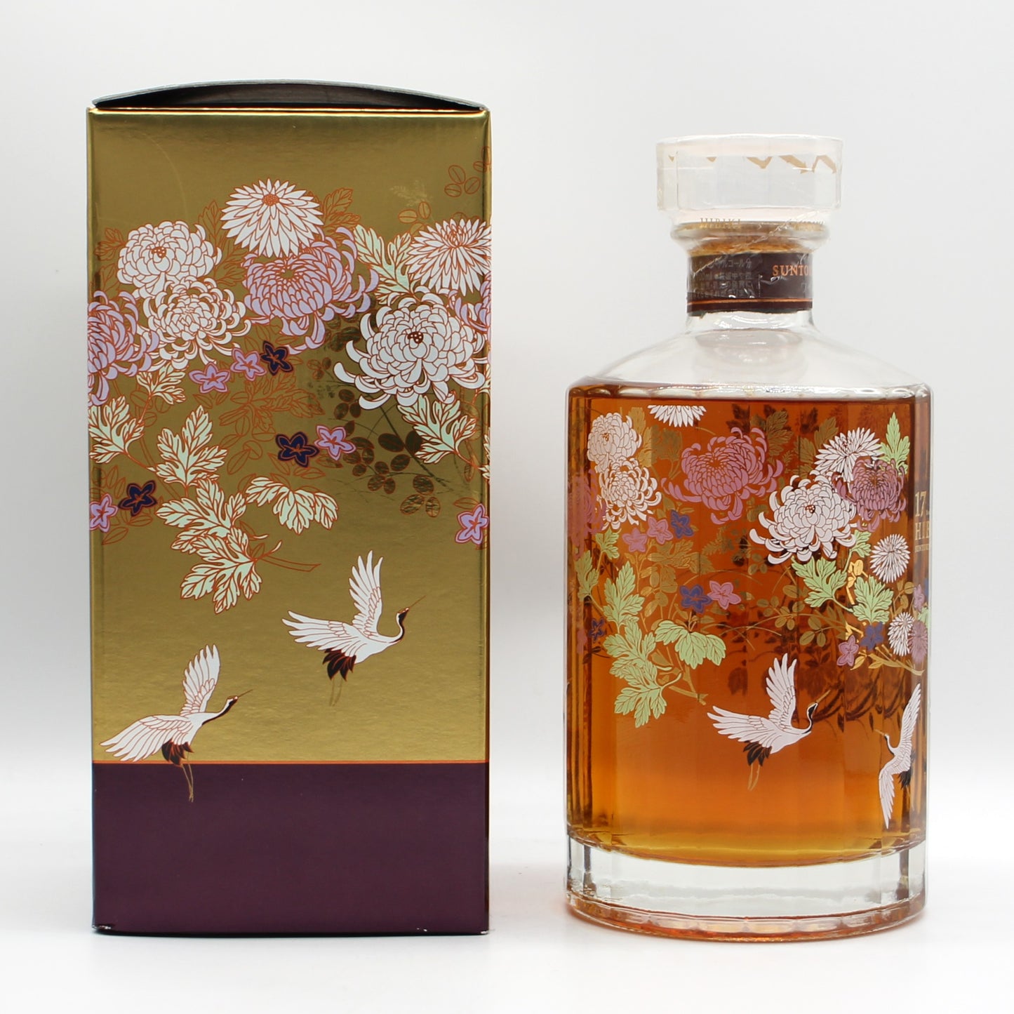サントリー ウイスキー 響17年 意匠ボトル 花鳥風月 43% 700ml 箱付き ※箱難有