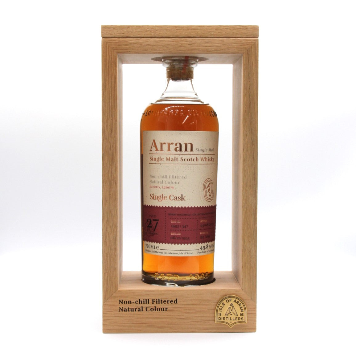 アラン Arran 27年 シングルモルト シングルカスク スコッチ ウイスキー 49.8% 700ml 箱付き