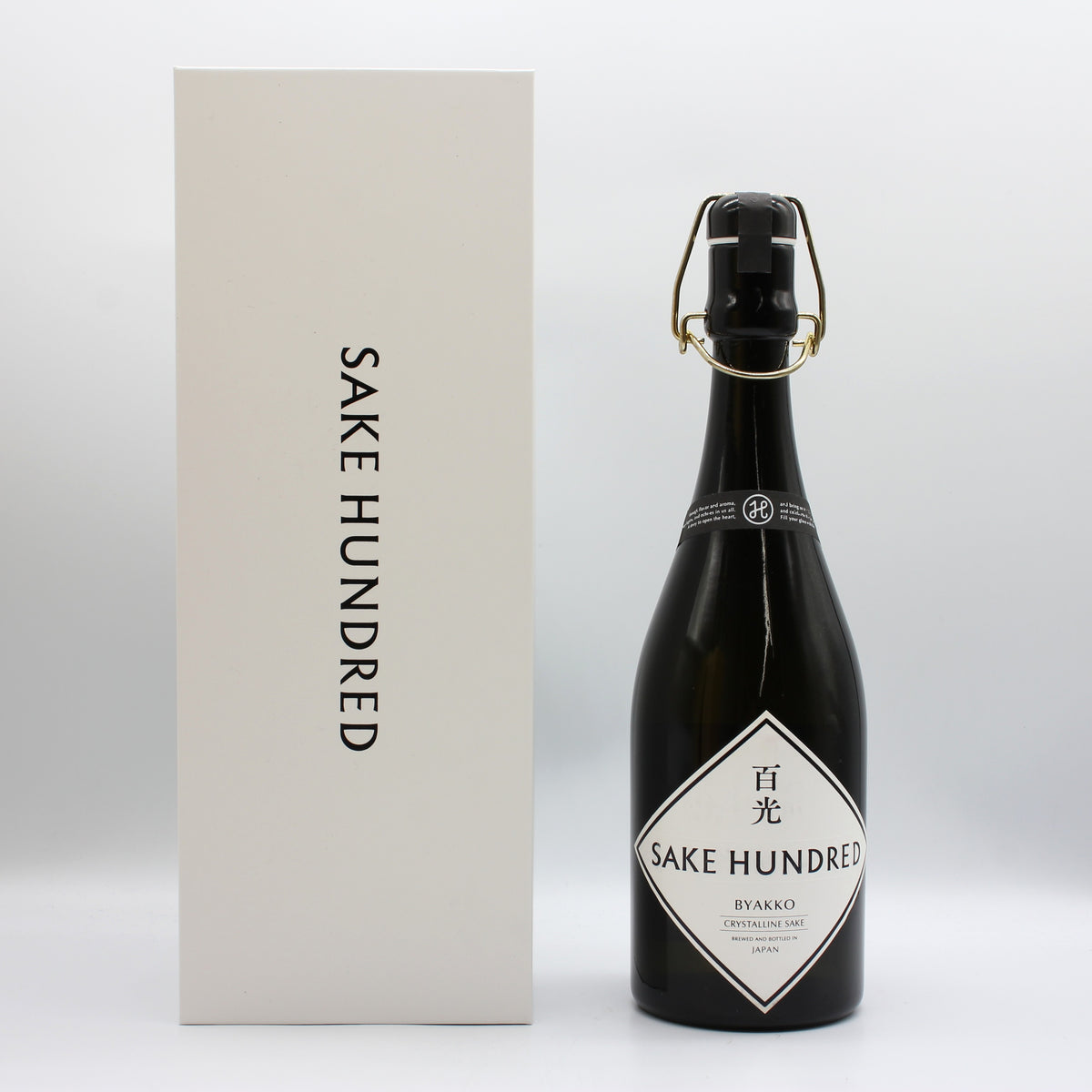 楯の川酒造 SAKE HUNDRED 百光 BYAKKO クリスタルライン CRYSTALLINE SAKE 日本酒 15％ 720ml 箱付き