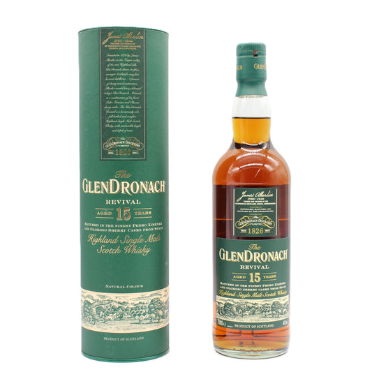 グレンドロナック リバイバル 15年 Glendronach REVIVAL 15YearsOld シングルモルト スコッチウイスキー 46％ 700ml 箱付き