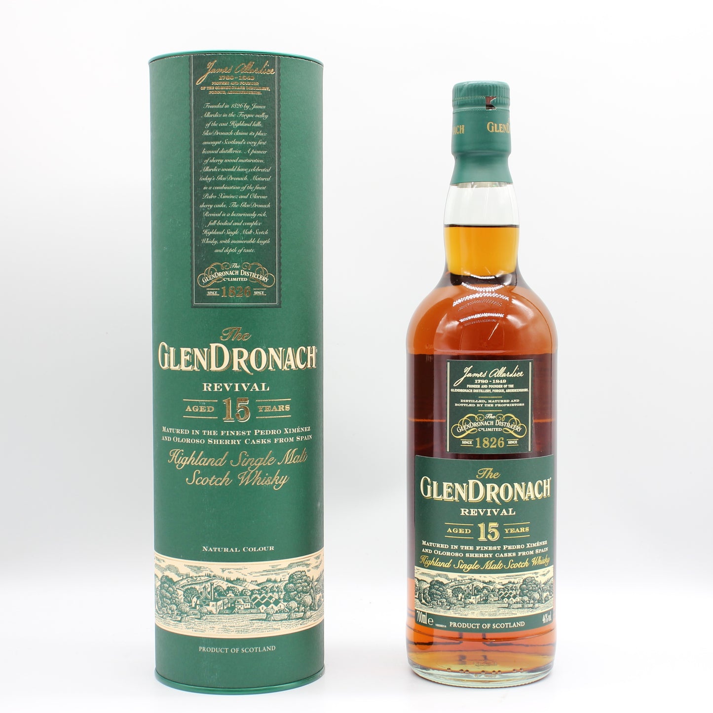 グレンドロナック リバイバル 15年 Glendronach REVIVAL 15YearsOld シングルモルト スコッチウイスキー 46％ 700ml 箱付き