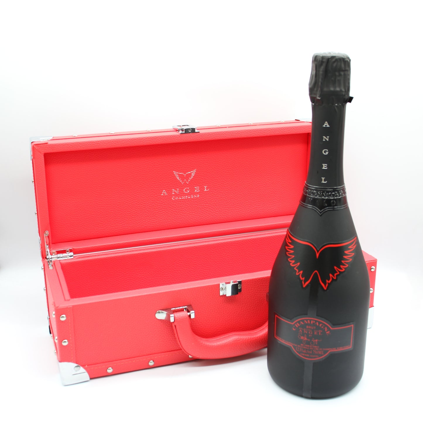 エンジェル シャンパーニュ NV ブリュット ヘイロー レッド シャンパン 12.5% 750ml 箱付き (ANGEL CHAMPAGNE NV Brut Halo Red)