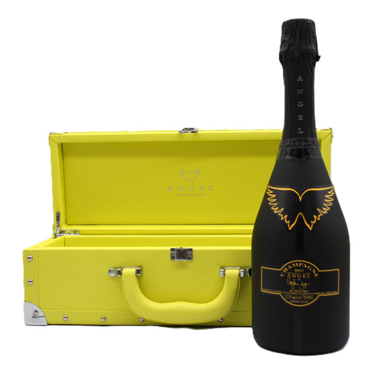 エンジェル シャンパーニュ NV ブリュット ヘイロー イエロー シャンパン 12.5% 750ml 箱付き (ANGEL CHAMPAGNE NV Brut Halo Yellow) ※難有