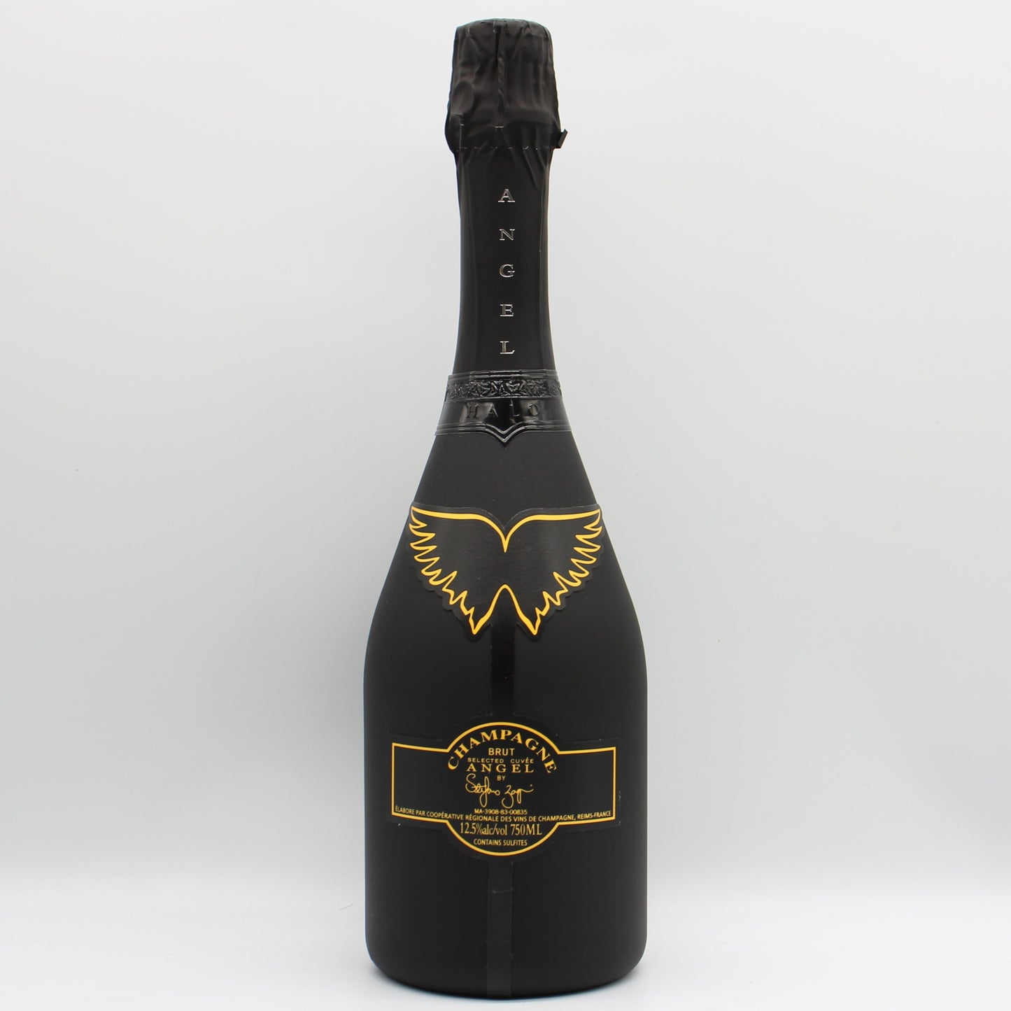 エンジェル シャンパーニュ NV ブリュット ヘイロー イエロー シャンパン 12.5% 750ml 箱付き (ANGEL CHAMPAGNE NV Brut Halo Yellow) ※難有