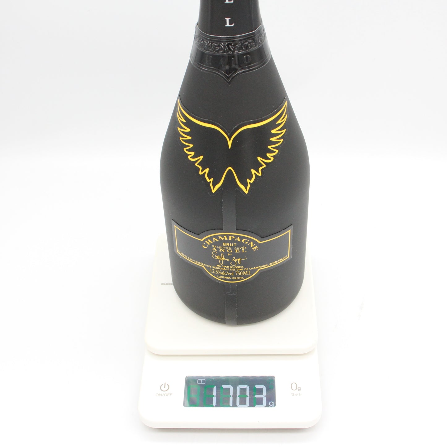 エンジェル シャンパーニュ NV ブリュット ヘイロー イエロー シャンパン 12.5% 750ml 箱付き (ANGEL CHAMPAGNE NV Brut Halo Yellow) ※難有