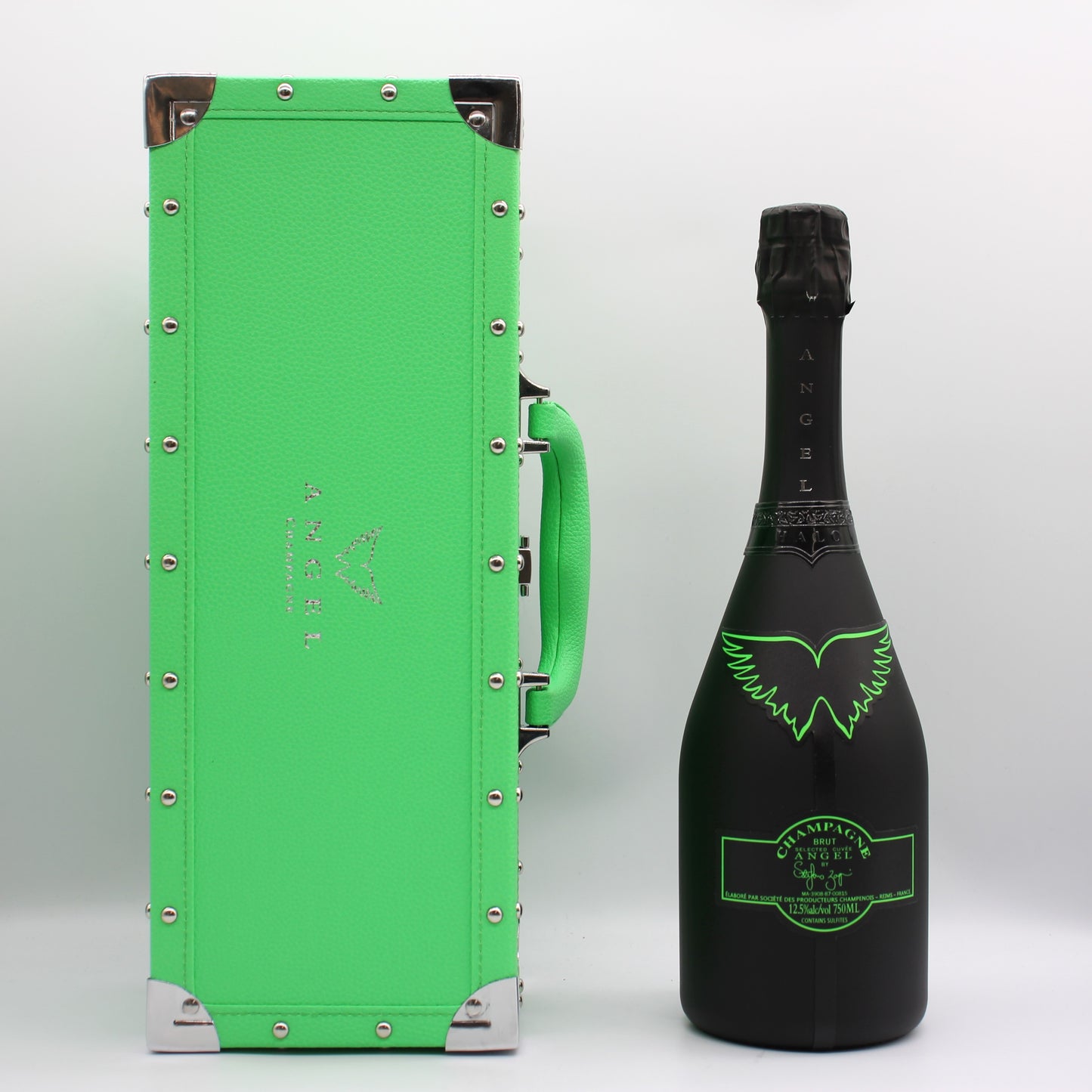 エンジェル シャンパーニュ NV ブリュット ヘイロー グリーン シャンパン 12.5% 750ml 箱付き (ANGEL CHAMPAGNE NV Brut Halo Green)