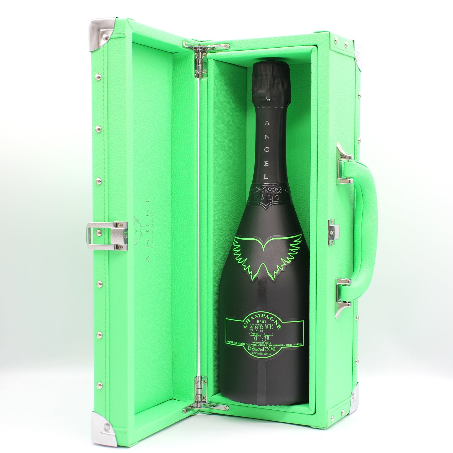 エンジェル シャンパーニュ NV ブリュット ヘイロー グリーン シャンパン 12.5% 750ml 箱付き (ANGEL CHAMPAGNE NV Brut Halo Green)