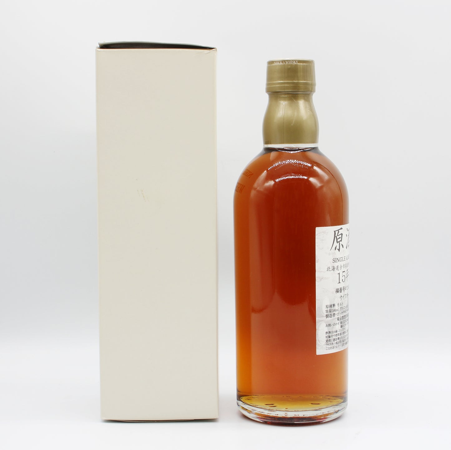 ニッカ ウイスキー シングルカスク 北海道余市蒸溜所限定 15年 原酒 樽番号412163 61% 500ml 箱付き