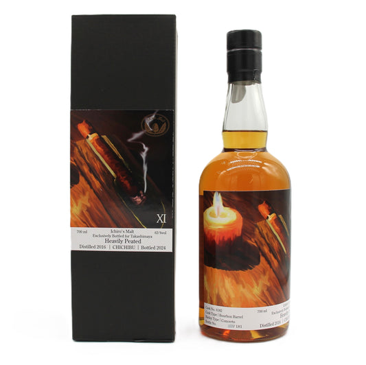 イチローズモルト ヘビリーピーテッド シガーラベル #6182 Heavily Peated Cigar Label 秩父 2016-2024 ウイスキー 63% 700ml 箱付き