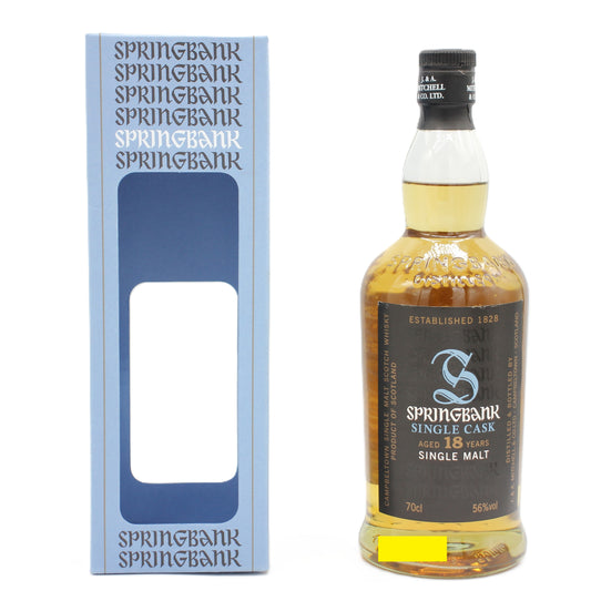 SPRINGBANK スプリングバンク 18年 Bar Caruso 10th Anniversary.Speyside Way&Shinanoya シングルカスク ウイスキー 56％ 700ml 箱付き
