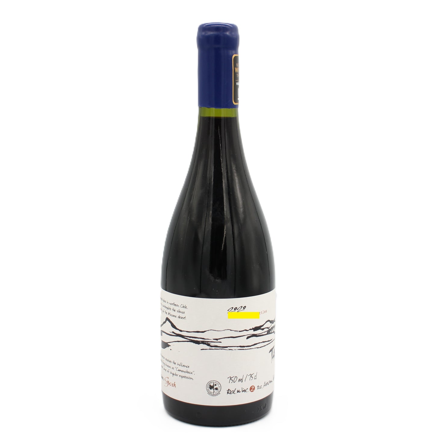 タラ アタカマ シラー 2020 Red Wine2 赤ワイン 14% 750ml 箱無し (TARA Atacama Syrah 2020)