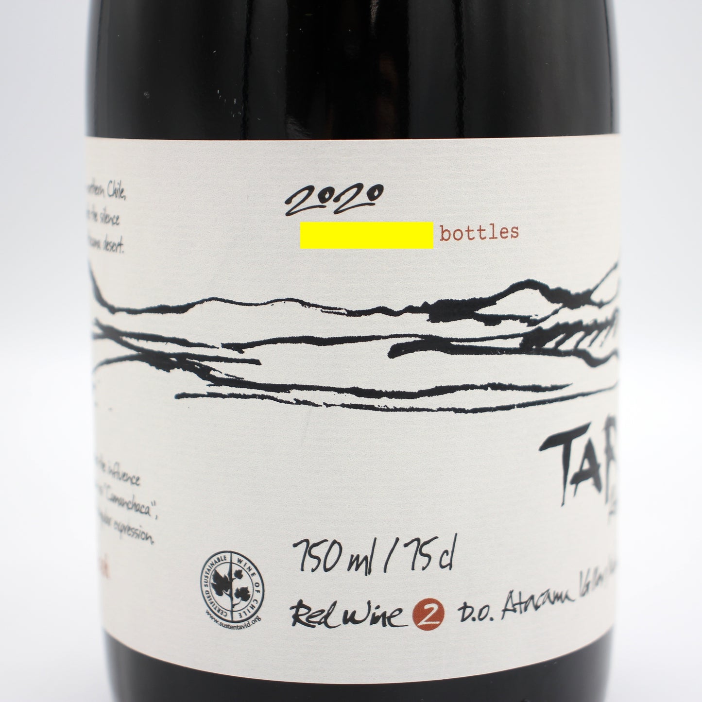 タラ アタカマ シラー 2020 Red Wine2 赤ワイン 14% 750ml 箱無し (TARA Atacama Syrah 2020)