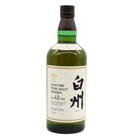 サントリー ピュアモルト ウイスキー 白州12年 金花 43% 750ml 箱無し