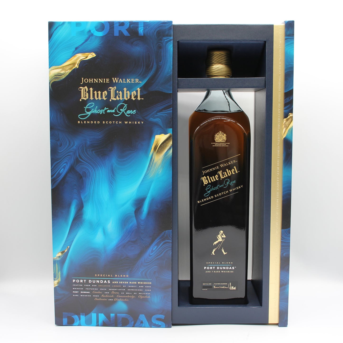 ジョニーウォーカー ブルーラベル ゴースト＆レア ポートダンダス JOHNNIE WALKER BLUE LABEL PORT DUNDAS ブレンデッド スコッチ ウイスキー 43.8% 1000ml 箱付き