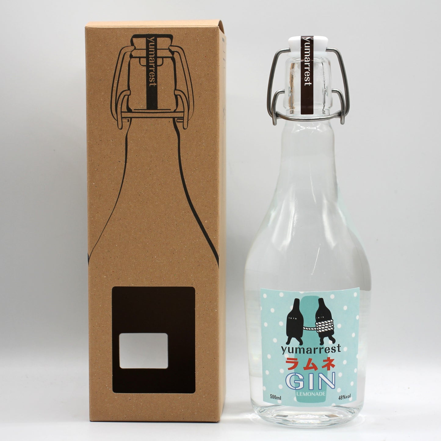 Yumarrest ヤマレスト ラムネGIN クラフトジン スピリッツ 48% 500ml 箱付き