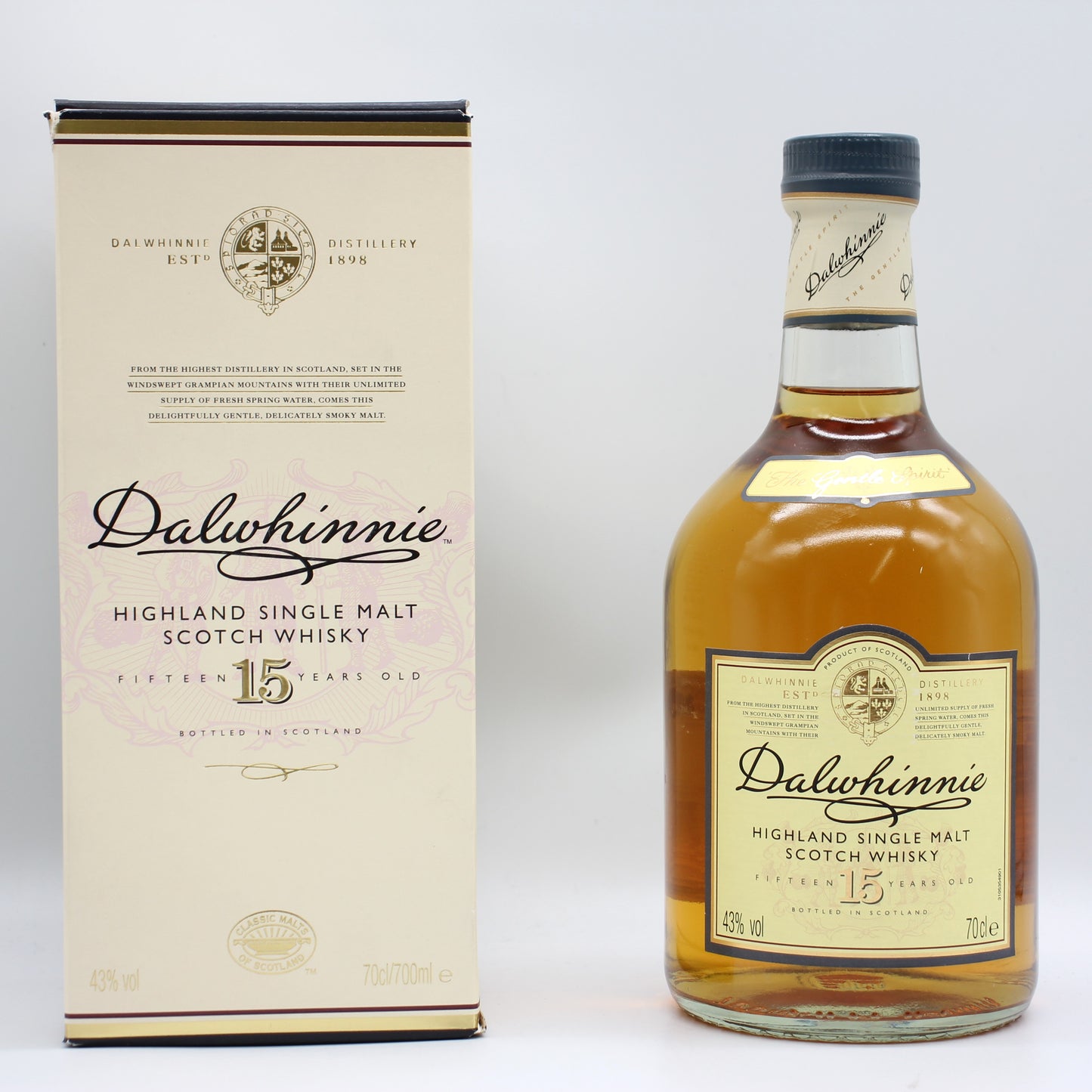 Dalwhinnie ダルウィニー 15年 シングル ハイランドモルト スコッチ ウイスキー 43％ 700ml 箱付き