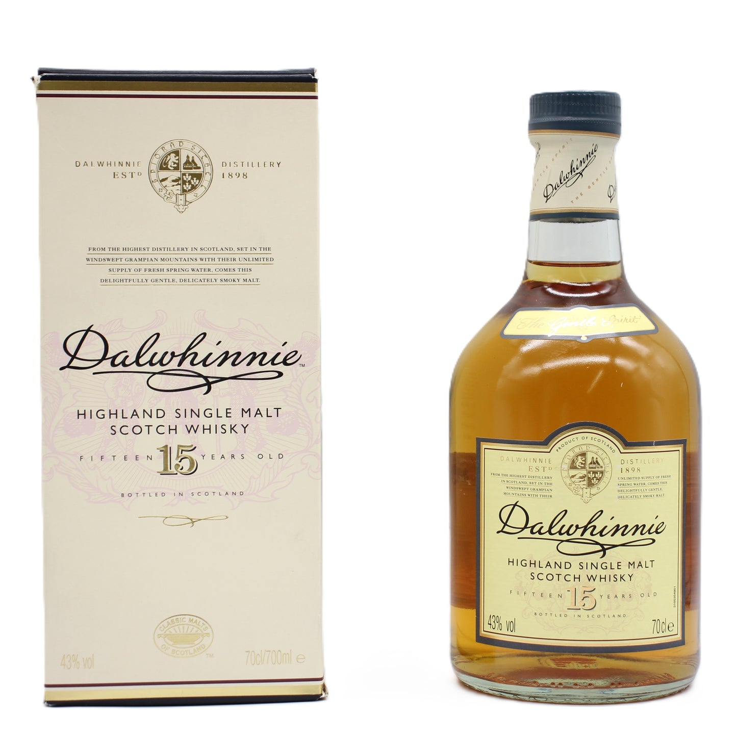 Dalwhinnie ダルウィニー 15年 シングル ハイランドモルト スコッチ ウイスキー 43％ 700ml 箱付き