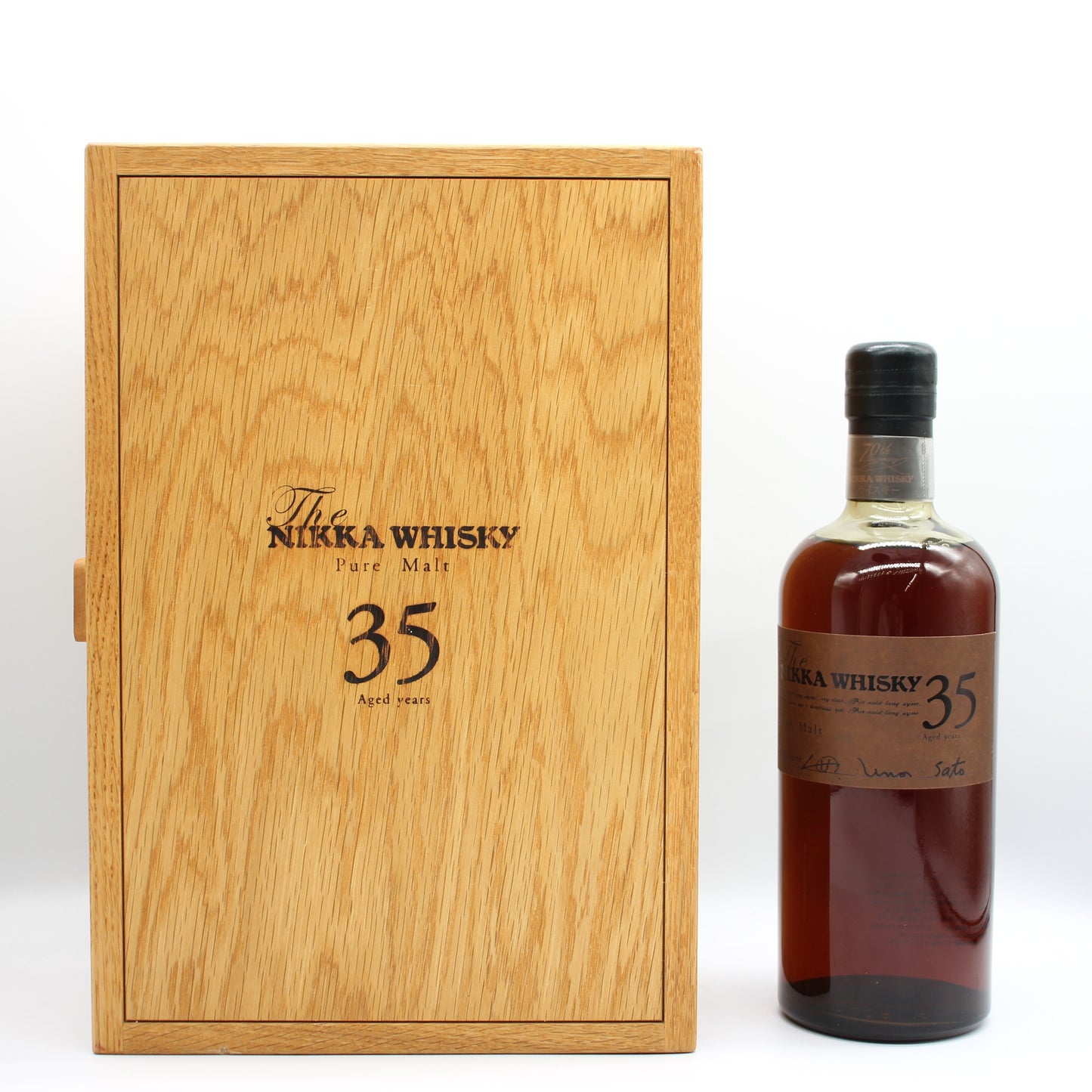ニッカ ウイスキー ザ・ニッカウイスキー 35年 創業70周年記念 ピュアモルト 48% 700ml 箱付き ■