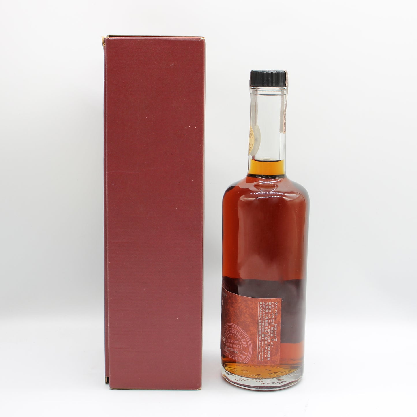 サントリー ピュアモルトウイスキー 樽出原酒 山崎蒸溜所 12年貯蔵 ウイスキー 54% 600ml 箱付き