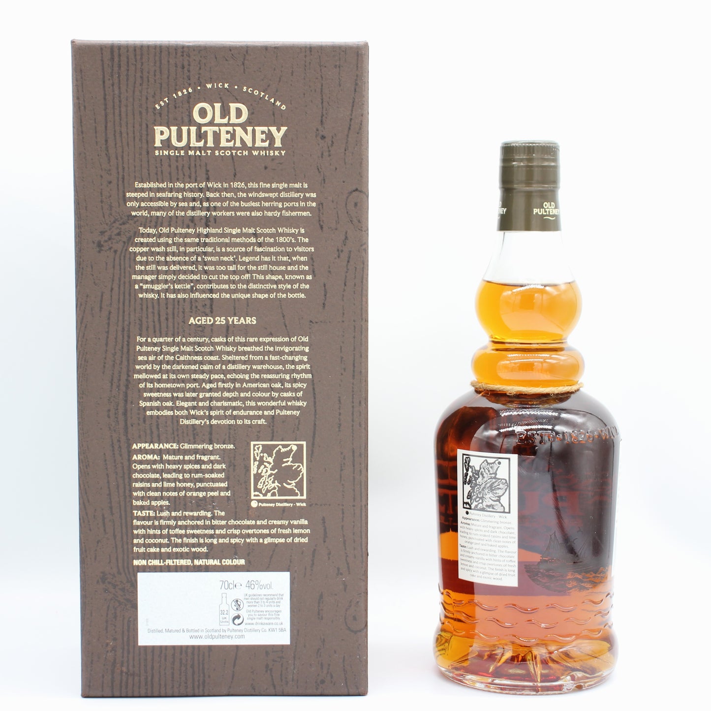 オールド プルトニー 25年 Old Pulteney 25 Years Old シングルモルト スコッチウイスキー 46％ 700ml 箱付き