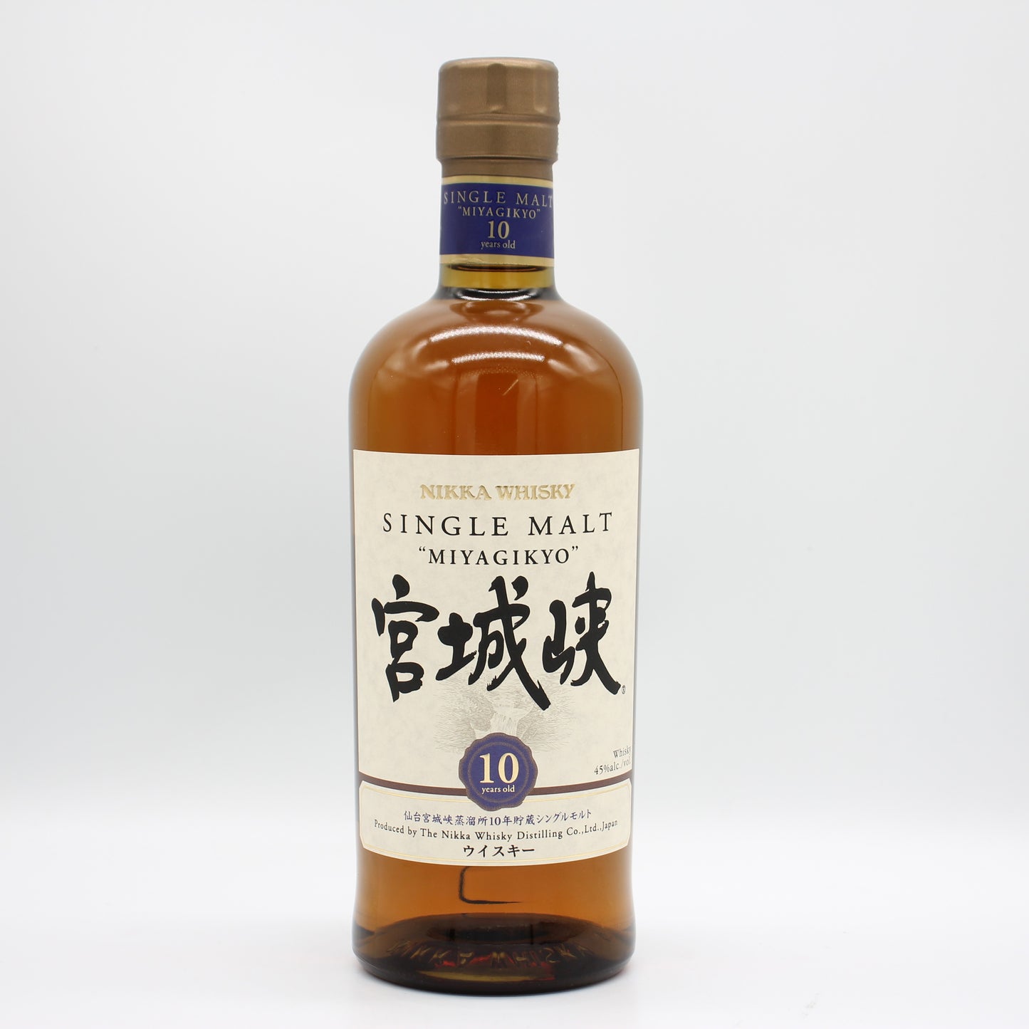 ニッカ ウイスキー シングルモルト 宮城峡 10年 旧ボトル 45% 700ml 箱無し (1)