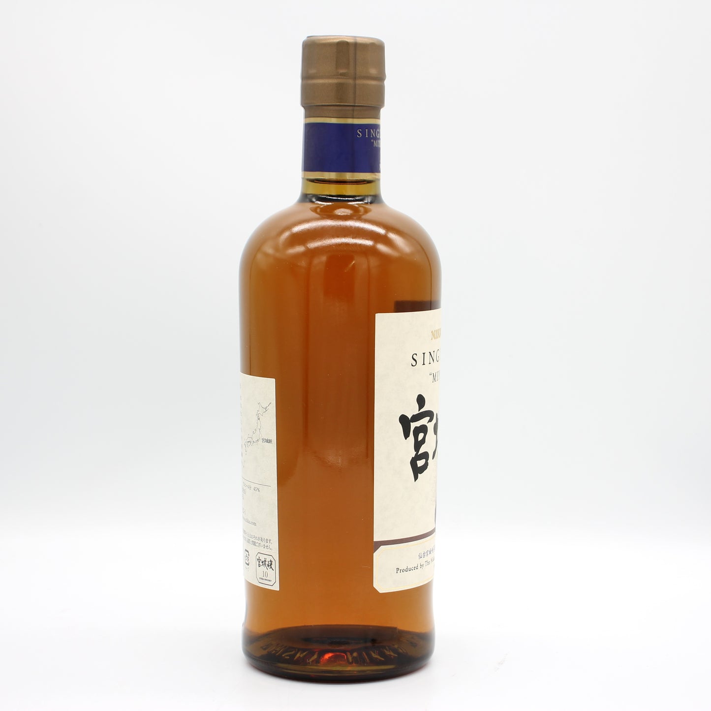 ニッカ ウイスキー シングルモルト 宮城峡 10年 旧ボトル 45% 700ml 箱無し (1)