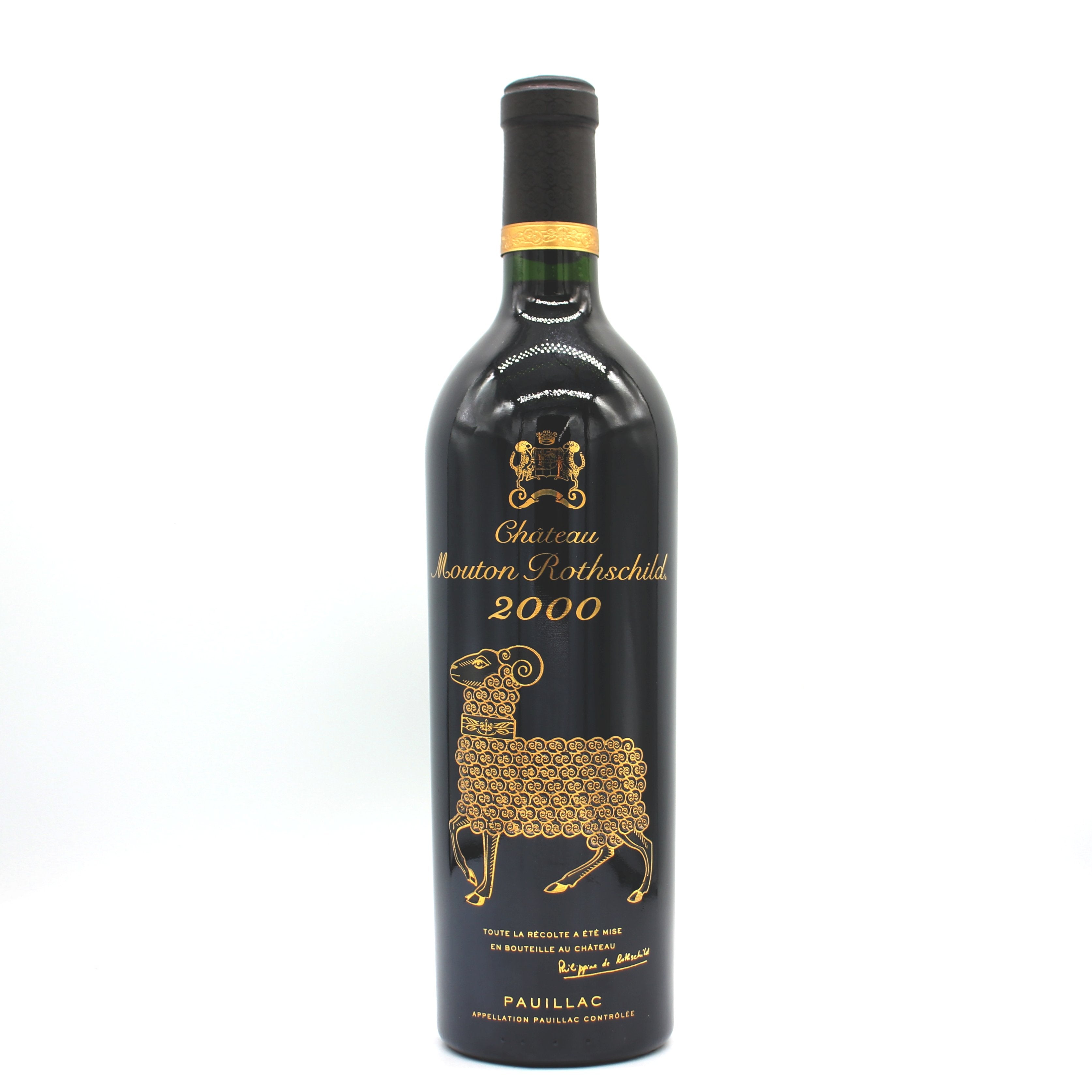 2000年シャトー ムートン ロートシルトボルド750ml 12.5%セラー保管 シャトー・ムートン・ロートシルト 2000 赤ワイン 12.5% 750ml 箱無し