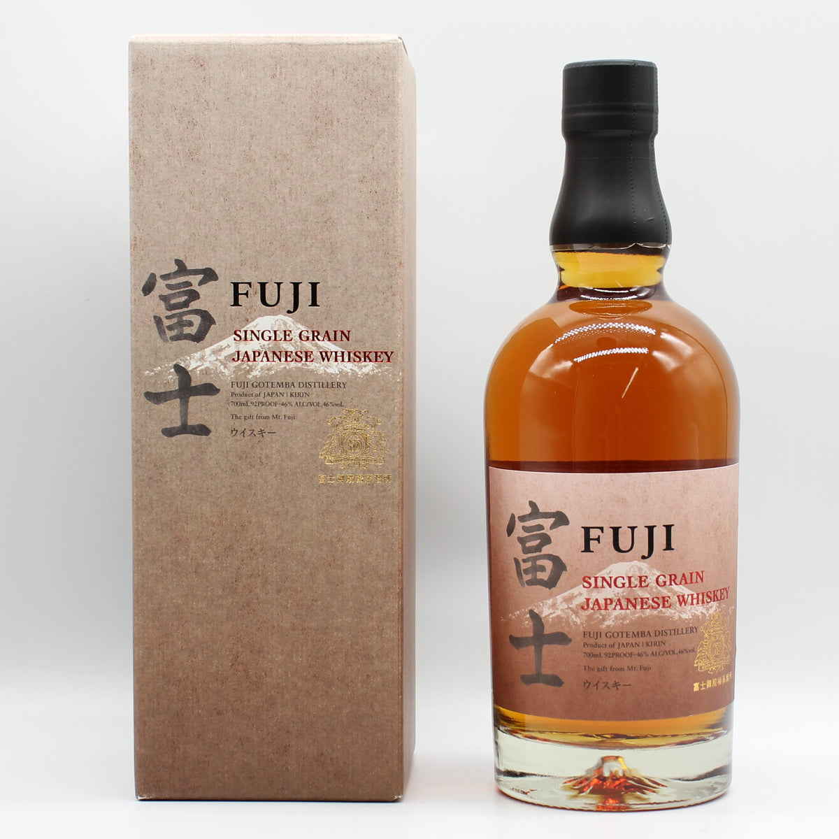 キリンウイスキー 富士 FUJI シングルグレーン ジャパニーズ ウイスキー 46% 700ml 箱付き