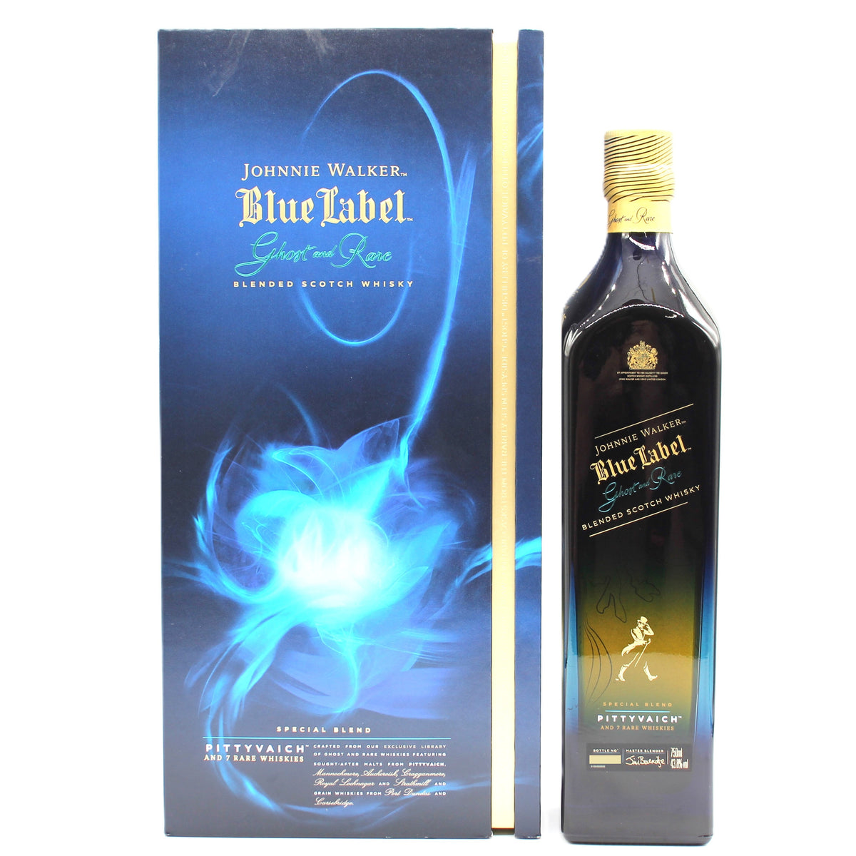 ジョニーウォーカー ブルーラベル ゴースト＆レア ピティヴァイク JOHNNIE WALKER BLUE LABEL Pittyvaich ブレンデッド スコッチ ウイスキー 43.8% 750ml 箱付き