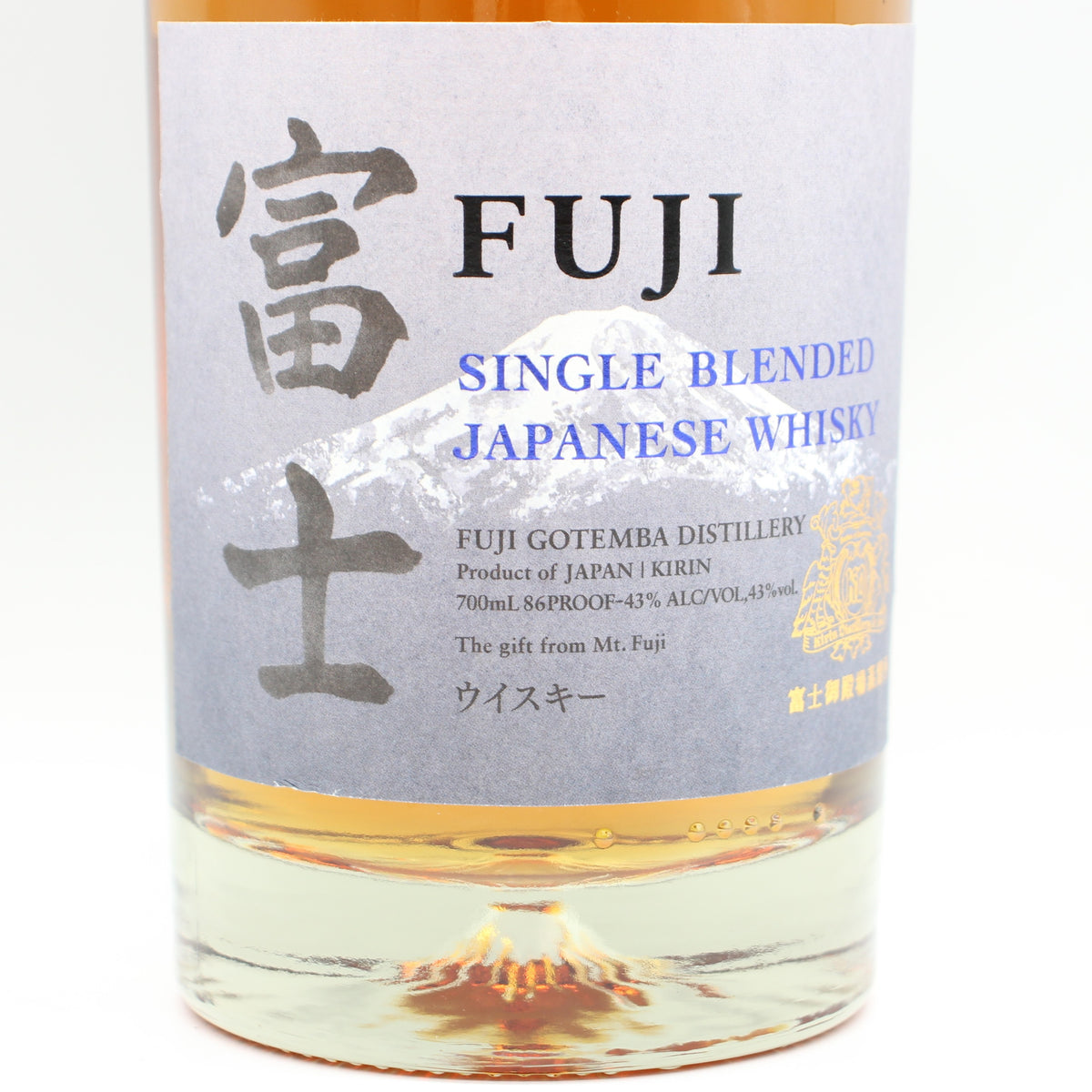 キリン シングル ブレンデッド ジャパニーズ ウイスキー 富士 FUJI 43% 700ml 箱無し