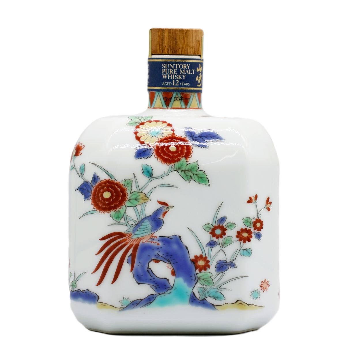 サントリー ピュアモルトウイスキー 山崎12年 有田焼 陶器ボトル 43％ 600ml 箱無し ※難有