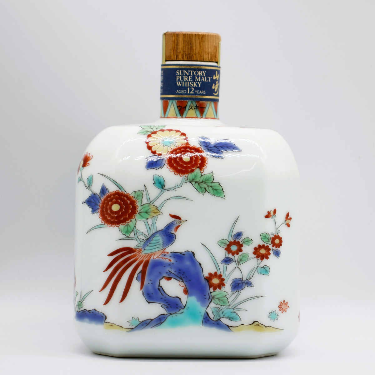 サントリー ピュアモルトウイスキー 山崎12年 有田焼 陶器ボトル 43％ 600ml 箱無し ※難有