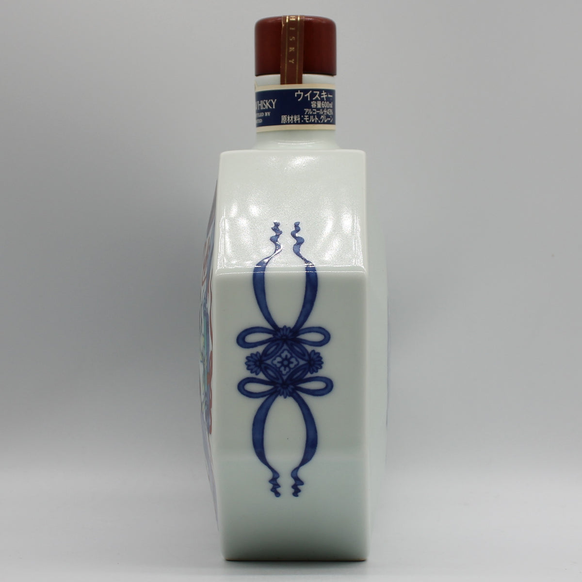 サントリー ボトルコレクション 特製ウイスキー 有田焼 色絵壽字宝尽文八角瓶 陶器ボトル 43% 600ml 箱無し