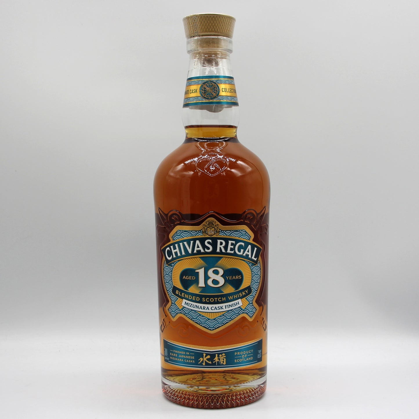 シーバスリーガル 18年 ミズナラカスク フィニッシュ CHIVAS REGAL 18 MIZUNARA CASK FINISH ブレンデッド スコッチ ウイスキー 43% 700ml 箱付き