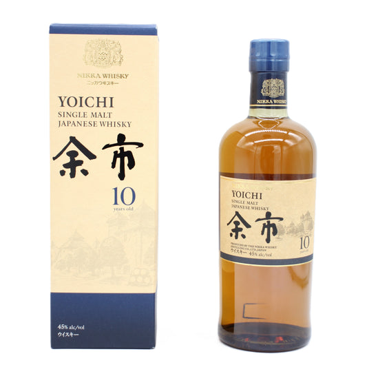 ニッカ ウイスキー シングルモルト 余市10年 新ボトル 45% 700ml 箱付き