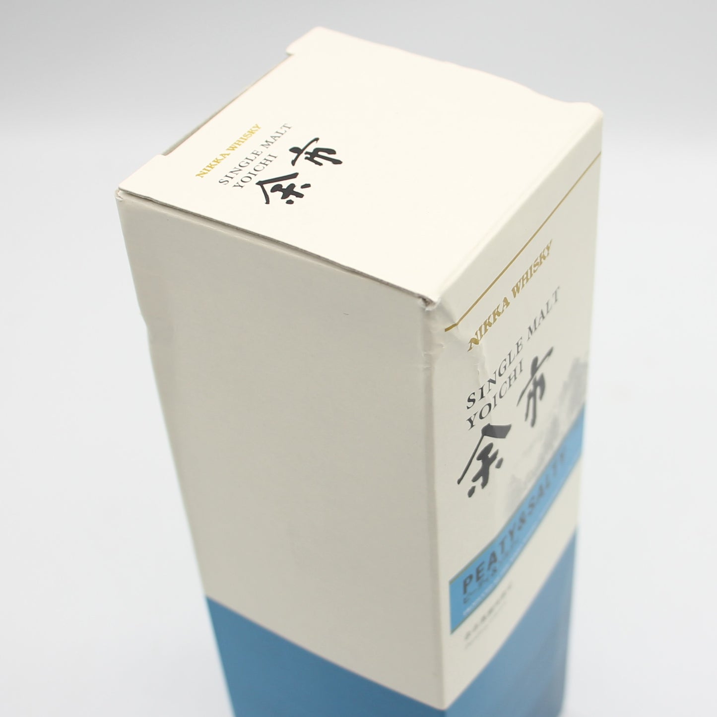 ニッカ ウイスキー シングルモルト 余市 ピーティ＆ソルティ ミニボトル 55% 180ml 箱付き