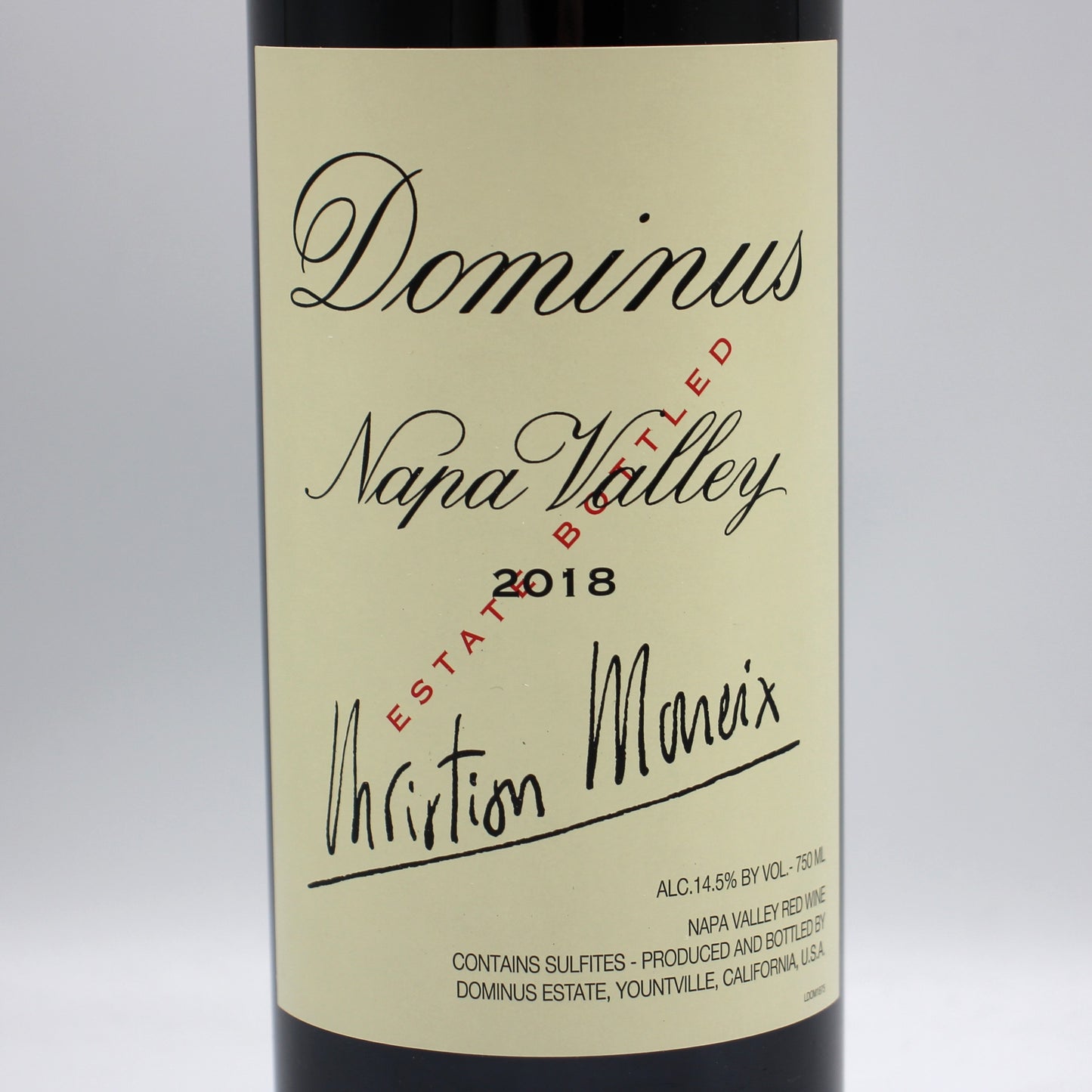 Dominus Estate ドミナス 2018 赤ワイン 14.5% 750ml 箱無し （Dominus Estate Dominus 2018）