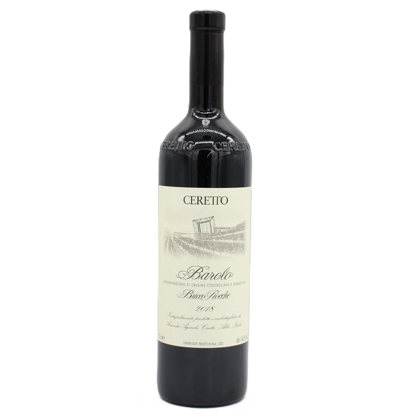 チェレット バローロ ブリッコ ロッケ 2018 赤ワイン 14.5% 750ml 箱無し （CERETTO BAROLO BRICCO ROCCHE 2018）