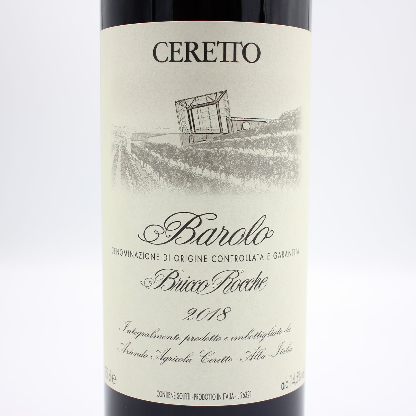 チェレット バローロ ブリッコ ロッケ 2018 赤ワイン 14.5% 750ml 箱無し （CERETTO BAROLO BRICCO ROCCHE 2018）