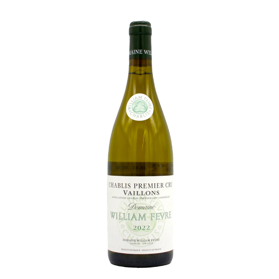 William Fevre ウィリアム・フェーヴル シャブリ プルミエ クリュ ヴァイヨン 2022 白ワイン 12.5% 750ml 箱無し （William Fevre  CHABLIS PREMIER CRU VAILLONS 2022）